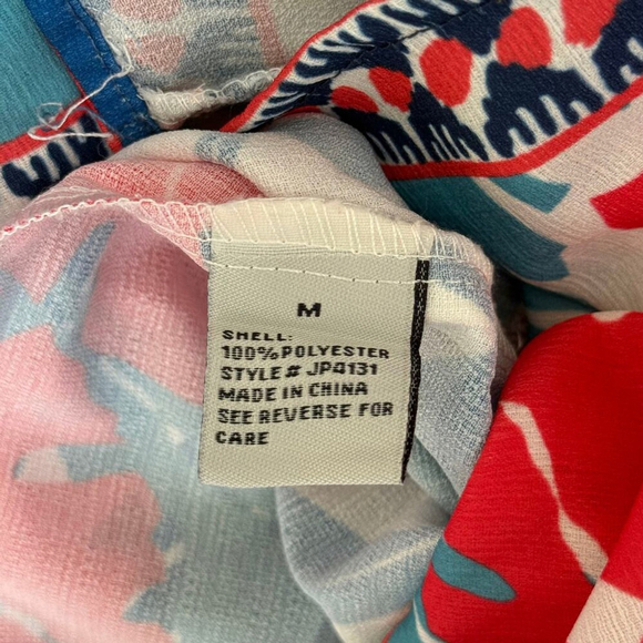 Jealous Tomato Tropical Leaf Cold Shoulder Romper M | Belted Ruffle Resort Wear - Picture 3 of 4